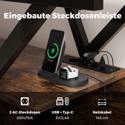 TV stolek 65 palců s LED osvětlením a úložným prostorem