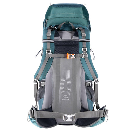 Zelený turistický batoh 65L – lehký a odolný