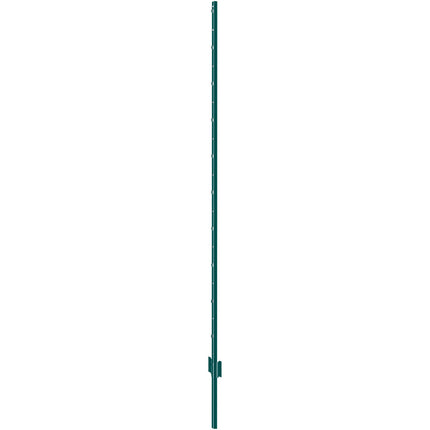 6 Ft U-Channel Steel Fence Posts, 6 Pack, Green