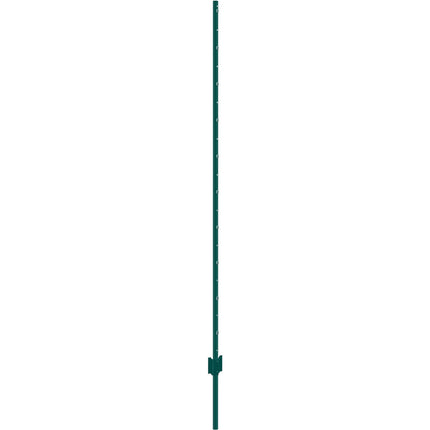 6 Ft U-Channel Steel Fence Posts, 6 Pack, Green