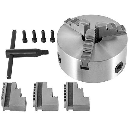 6-Inch 3-Jaw Self-Centering Lathe Chuck, 160mm