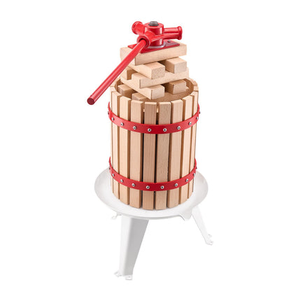 6L Manual Fruit Wine Press – Beechwood Basket, Handle