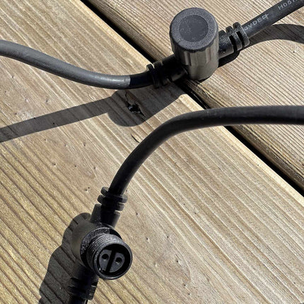 Rozbočovací kabel se 6 zásuvkami, 1 m guma, včetně krytek