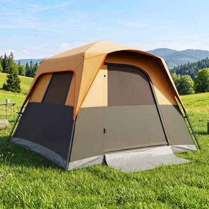 6-Person Instant Cabin Tent with Rainfly and Carry Bag