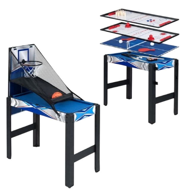 Multifunkční herní stůl 6 v 1: air hockey, kulečník a další