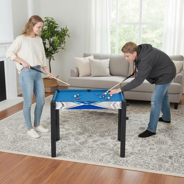 Multifunkční herní stůl 6 v 1: air hockey, kulečník a další