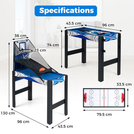 6-in-1 Multi Game Table: Air Hockey, Billiards, More