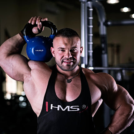 Litinový kettlebell 6 kg – modrá