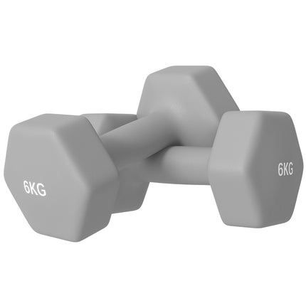 Sada hexagonálních činek 6kg, protiskluzový úchop, domácí posilovna