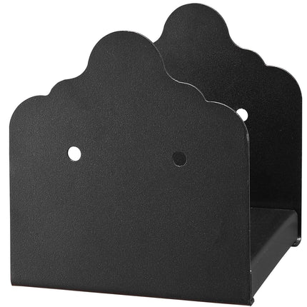 6x6 Post Base Brackets, 2-Pack Carbon Steel, Black