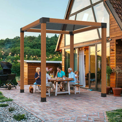 6x6 Three-Way Pergola Corner Bracket Kit, 4 Pack Steel