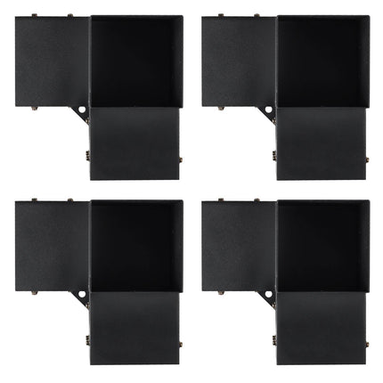 6x6 Three-Way Pergola Corner Bracket Kit, 4 Pack Steel