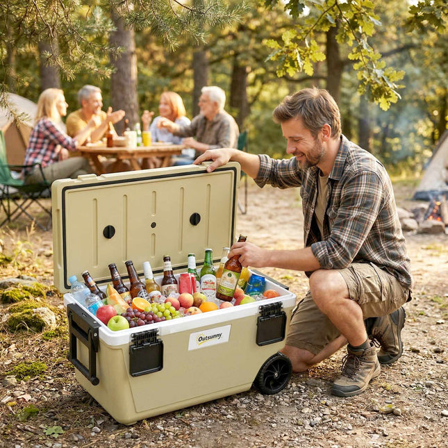 Chladicí box 70L s kolečky, 72hodinová izolace, vypouštěcí ventil