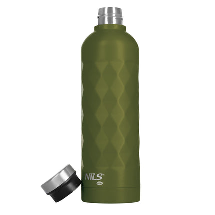 Nerezová lahev na vodu 750ml, nepropustná – zelená