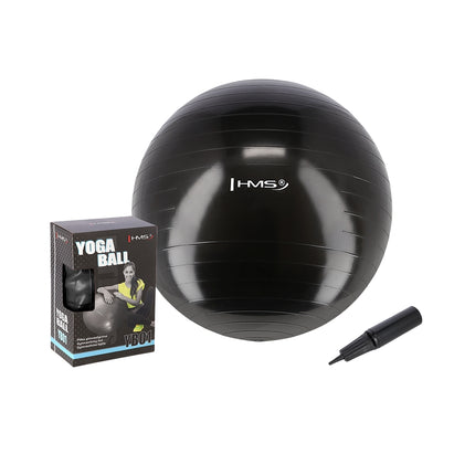 Gymnastický míč 75cm černý – nepraskavý, protiskluzový povrch