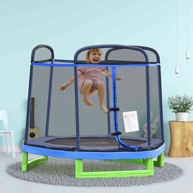 Dětská trampolína 7ft s ochrannou sítí – dovnitř i ven