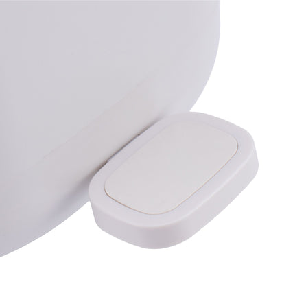 7L Square Pedal Bin, Plastic, Soft-Close Lid
