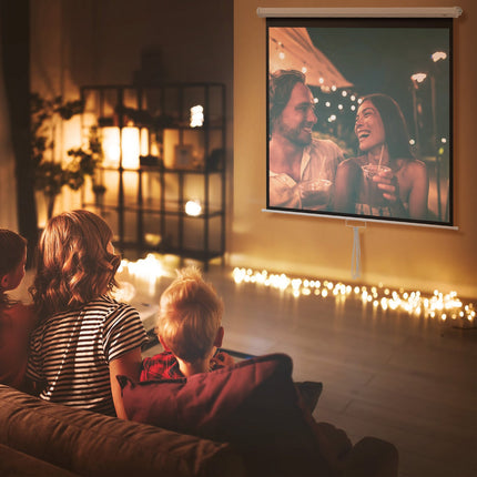 Projekční plátno 85-Inch 4K HD, poměr 1:1, pozorovací úhel 160°