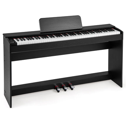 Digitální piano s 88 klávesami, kladívková vážená mechanika, stojan se 3 pedály