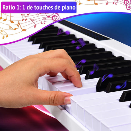 Digitální piano s 88 klávesami s Bluetooth, pedálem a taškou