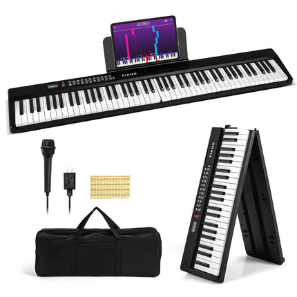 Skládací digitální piano s 88 klávesami s 1000 rytmy a zvuky