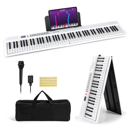 Skládací digitální piano s 88 klávesami s 1000 rytmy a tóny