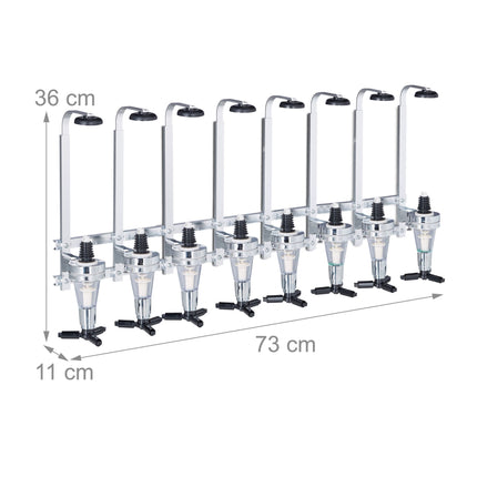 8-Bottle Wall-Mount Bar Butler