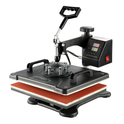 8-In-1 Heat Press Machine, 12x15 In, Digital Swing-Away