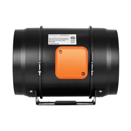 8-Inch Inline Duct Fan, 807 CFM, Temp Humidity Control