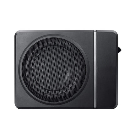 8-Inch Underseat Powered Car Subwoofer, 240W, Remote