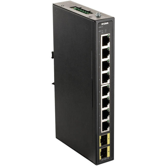 8portový gigabitový průmyslový switch se 2 SFP sloty