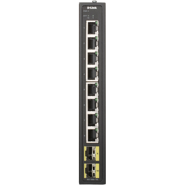 8portový gigabitový průmyslový switch se 2 SFP sloty