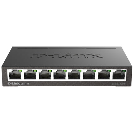 8portový gigabitový switch, kompaktní design