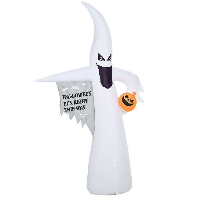 8ft LED Inflatable Halloween Ghost for Indoor/Outdoor Decor