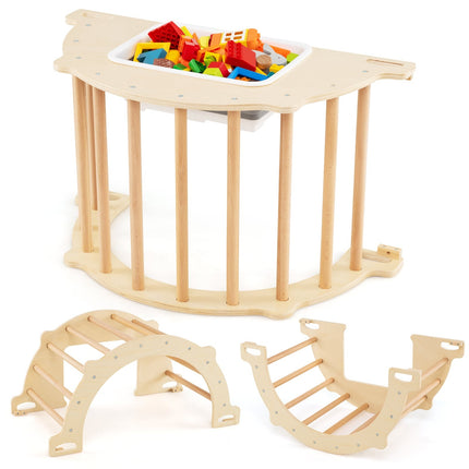 Lezecký oblouk 8 v 1 s úložným boxem, 80 x 47 x 41 cm