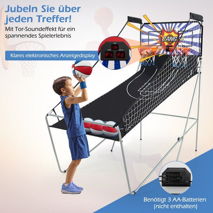 Skládací elektronický arkádový basketbal 8 v 1