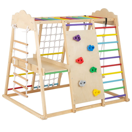 Montessori lezecká sestava 8 v 1 se skluzavkou a houpačkou
