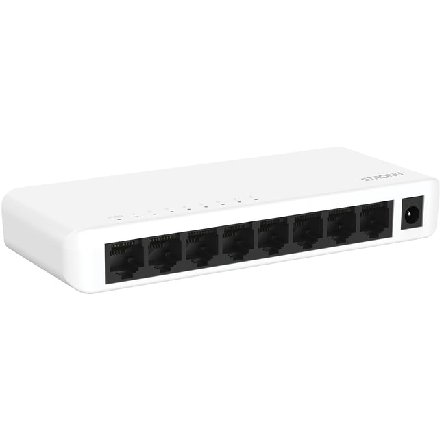 8portový gigabitový switch bílý