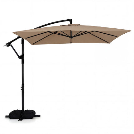 Boční výkyvný slunečník 8x8 Ft, otočný o 360