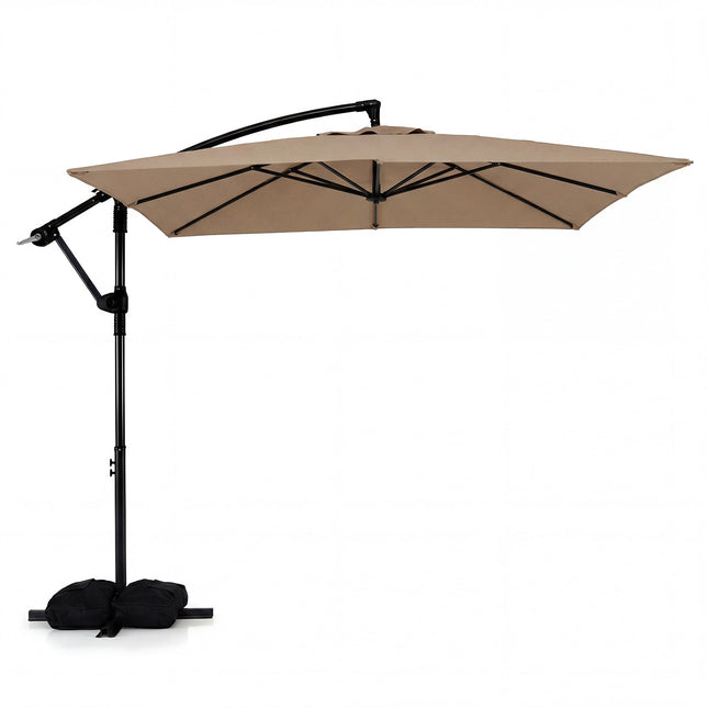 Boční výkyvný slunečník 8x8 Ft, otočný o 360