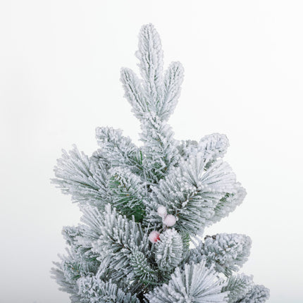 Umělé vánoční stromky, 90 cm, 100 LED světel, sada 2 ks