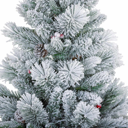 Umělé vánoční stromky, 90 cm, 100 LED světel, sada 2 ks