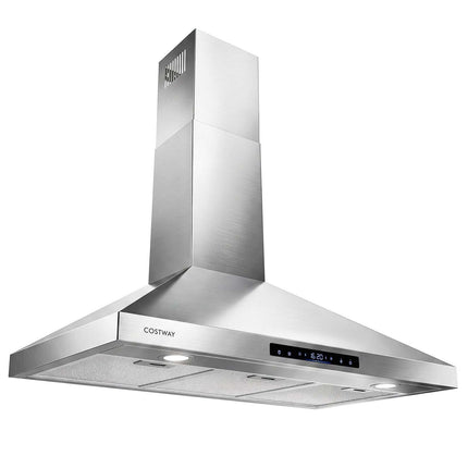 90 cm Silver Extractor Hood with Touch & Gesture Control