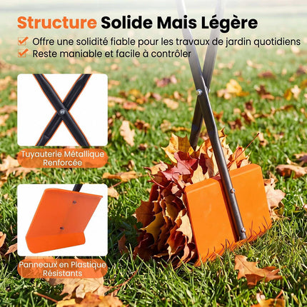 92 cm Leaf Grabber with Non-Slip Handle, Metal Frame