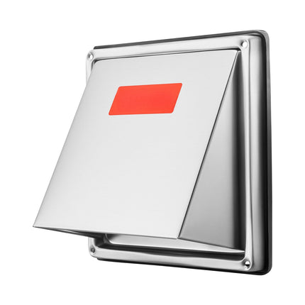97mm Stainless Steel Wall Vent Cover With Screen, Silver