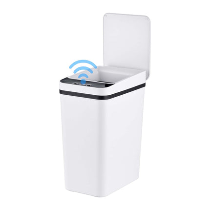 9L White Plastic Sensor Kitchen Bin