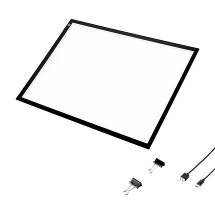 A3 LED Light Pad, 3-Level Dimmable, USB-C Tracing