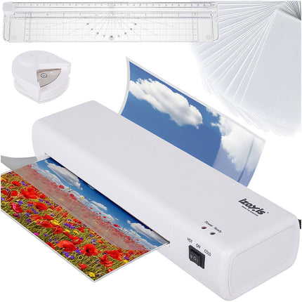 Laminátor A4 set 4 v 1 s řezačkou a 60 fóliemi