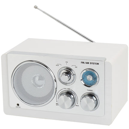AM/FM analog radio White
