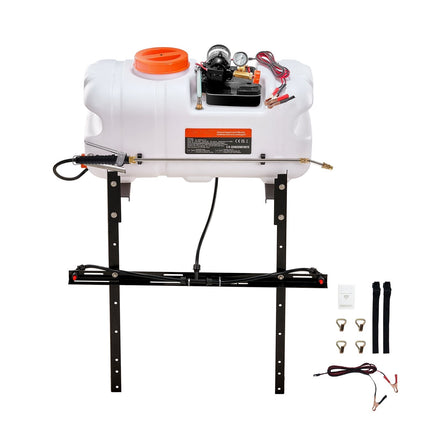 ATV Spot Sprayer 60L, 12V Pump, Boom, 20 Ft Hose
